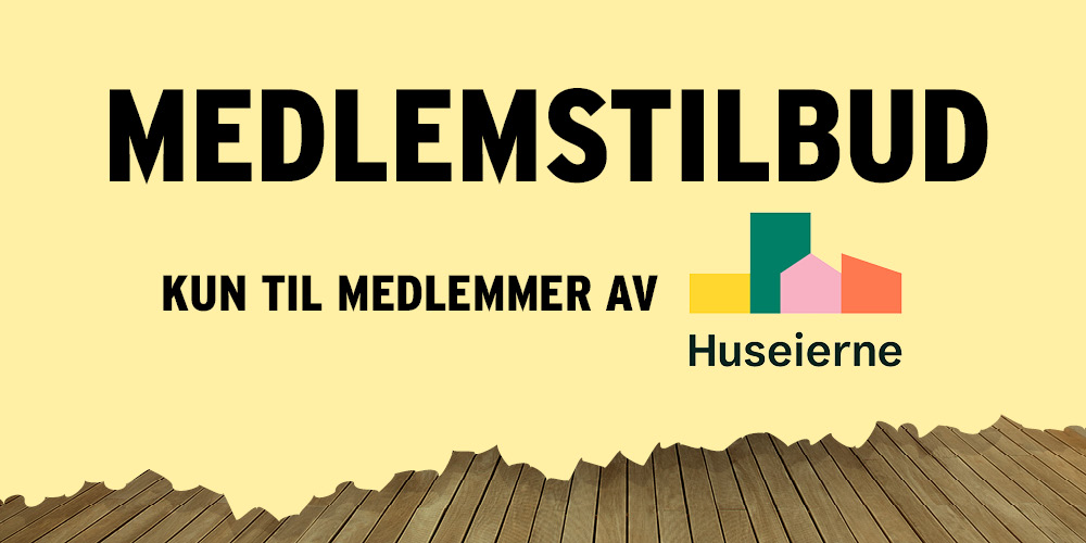 Eksklusive medlemstilbud som medlem av Huseierne, kun hos Montér!